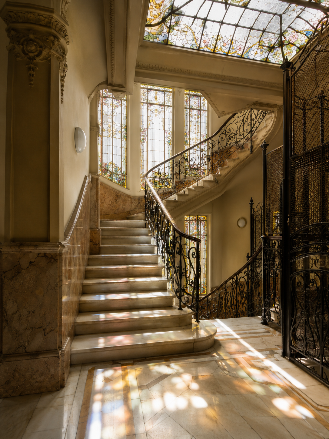 Modernista staircase detail